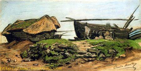 Boats on low tide, Grandcamps
