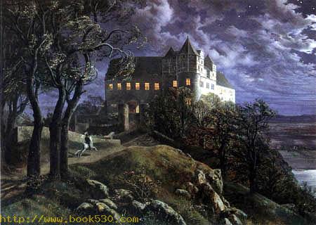 Castle Scharfenberg at night