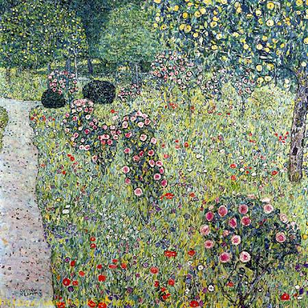 Garden with roses
