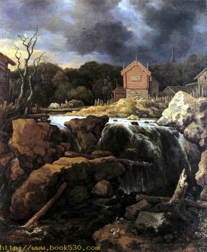 Landscape with Waterfall