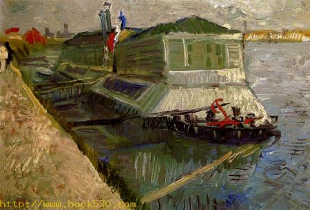 A boat on the Seine near Asnieres