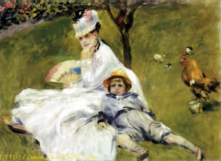 Camille Monet with son