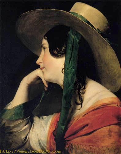 Girl with yellow straw hat