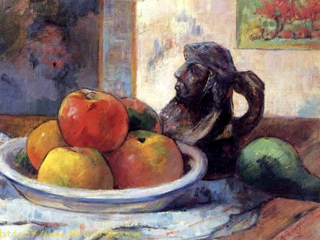 Still life with apples