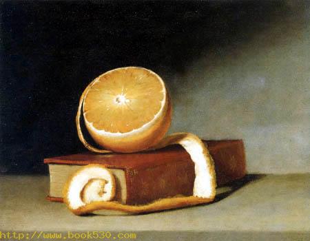 Still life with Orange and Book