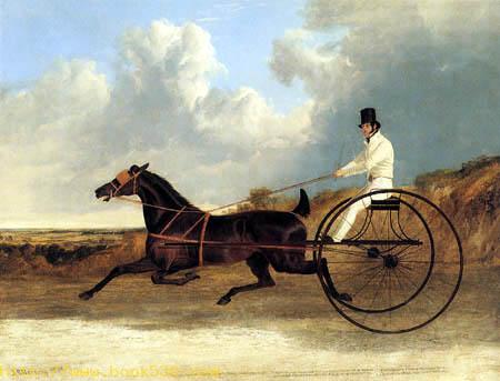 The american Trotter Rattler driven by Georg Osbaldeston