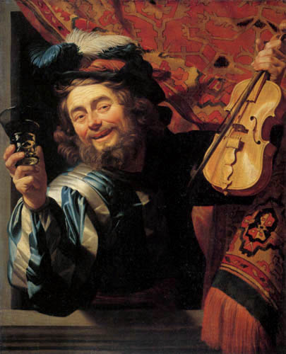 The merry violin player