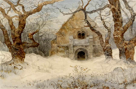 Waldkapelle im Schnee