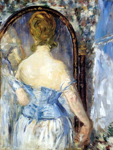 Woman before the mirror