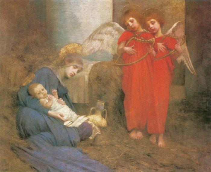 Angels Entertaining the Holy Child