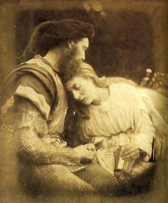 The parting of Sir Lancelot and Queen Guinevere