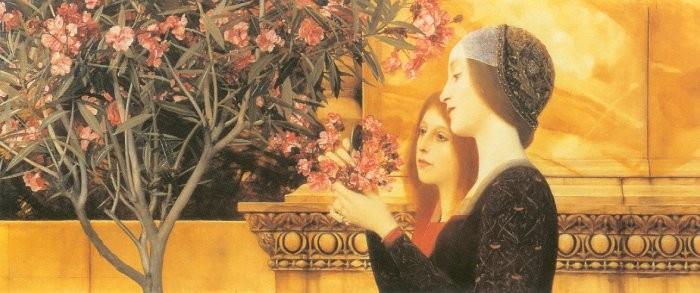 Two Girls with Oleander