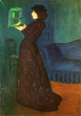 Woman with a Birdcage