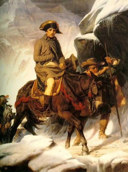 Napolean crossing the Alps