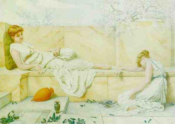 Two Classical Figures Reclining