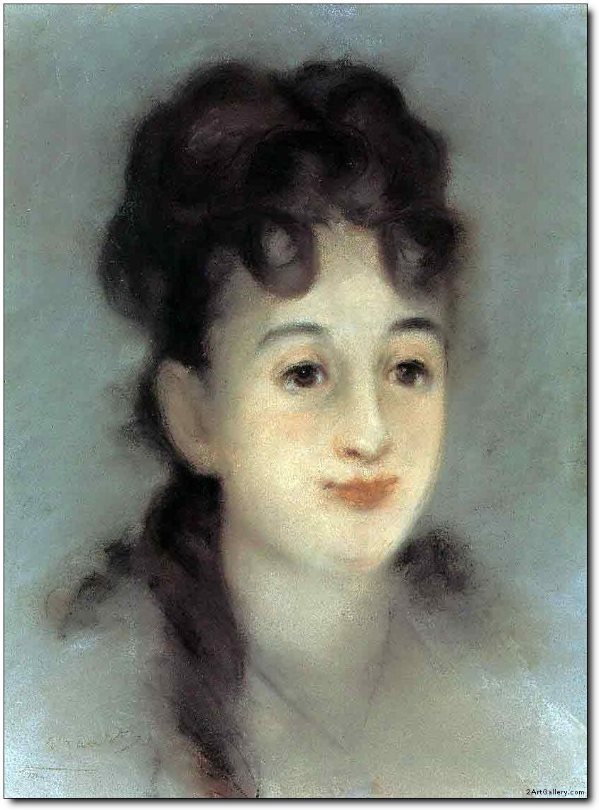 Woman oil painting