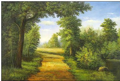 Landscape oil painting