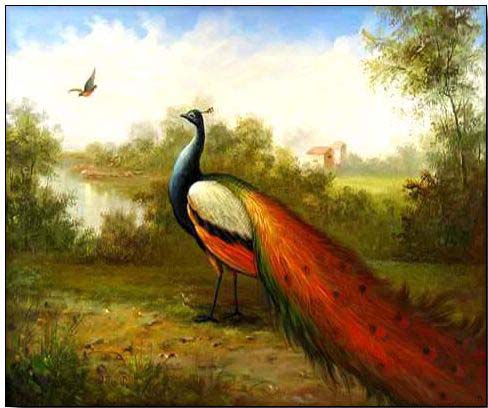 Animal oil painting