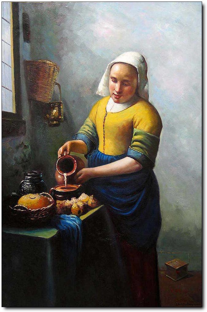 Woman oil painting