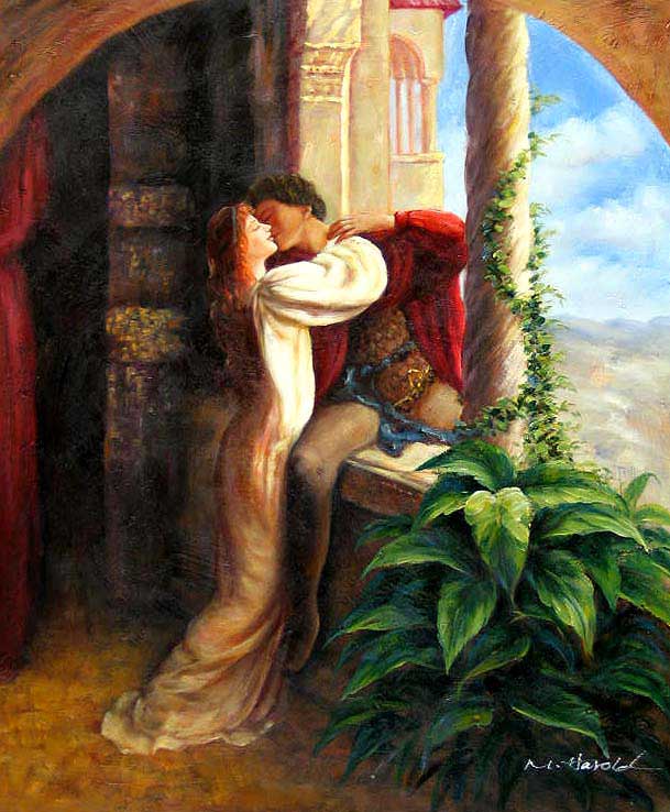 Romantic oil painting