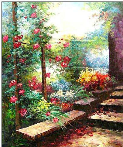 Landscape oil painting