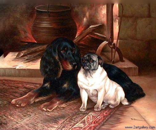 Animal oil painting