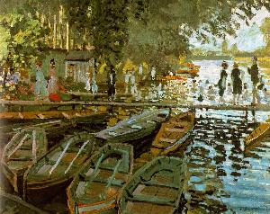 Bathing at La Grenouillere Oil Painting