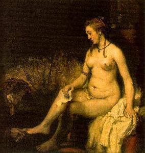 Bathsheba at Her Bath Rembrandt van Rijn Oil Painting