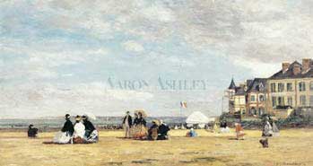 Beach At Trouville the Oil Painting
