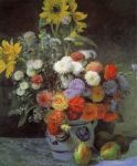 Fleurs Dans Un Vase Pierre Auguste Renoir Oil Painting