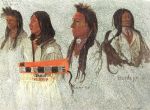 Four Indians Albert Bierstadt Oil Painting