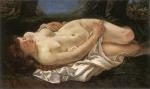 Reclining Woman Gustave Courbet Oil Painting