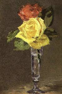 Roses in a Champagne Glass Oil Painting
