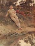 Sunbathing girl Anders Zorn Oil Painting