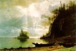 The Island Albert Bierstadt Oil Painting