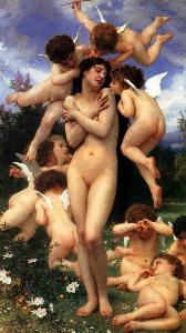 The Return of Spring Adolphe William Bouguereau Oil Painting