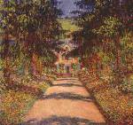 The main path at giverny 1900 Oil Painting