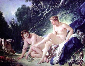 Diana Leaving her Bath%2C 1742 Oil Painting