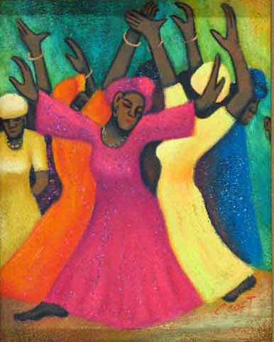Dance oil painting