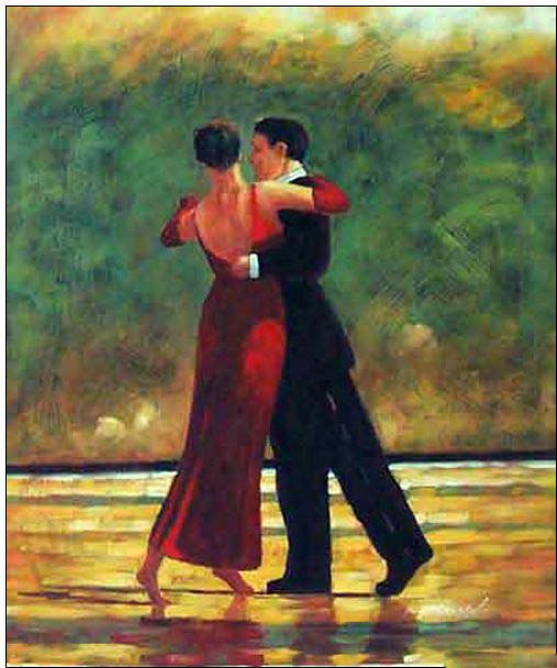 Dance oil painting