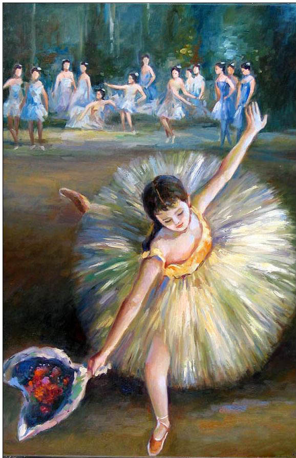 Dance oil painting