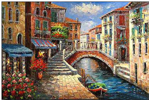 Venice oil painting