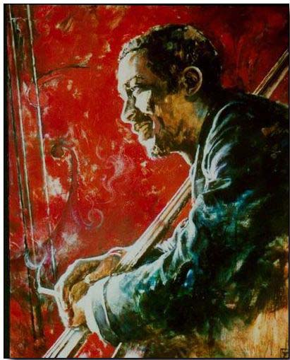 Jazz oil painting