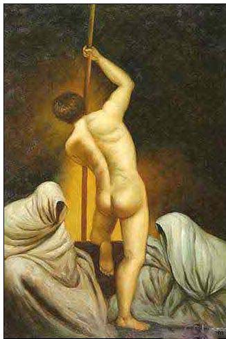 Nude oil painting