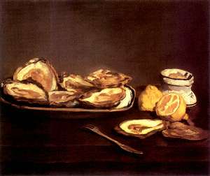 Oysters Oil Painting