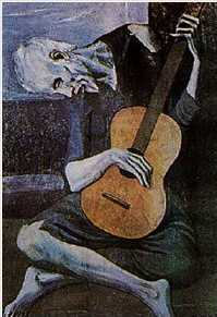 The Old Guitarist Oil Painting