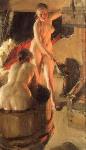 Women bathing in the sauna Anders Zorn Oil Painting