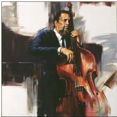 Jazz oil painting