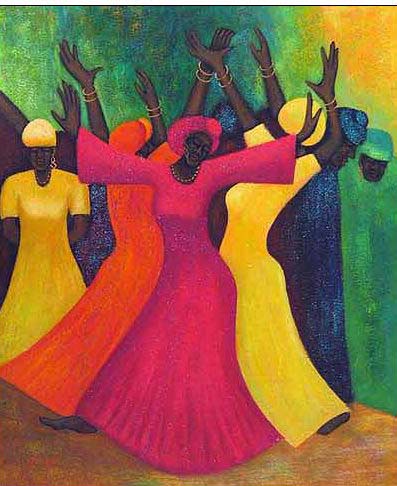 Dance oil painting