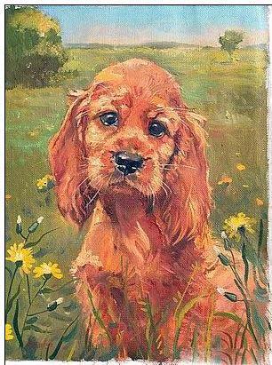 Animal oil painting